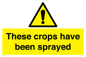 These crops have been sprayed